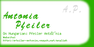 antonia pfeiler business card